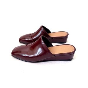 Store No.6 Neema Slide bordeaux patent leather mules flats 6